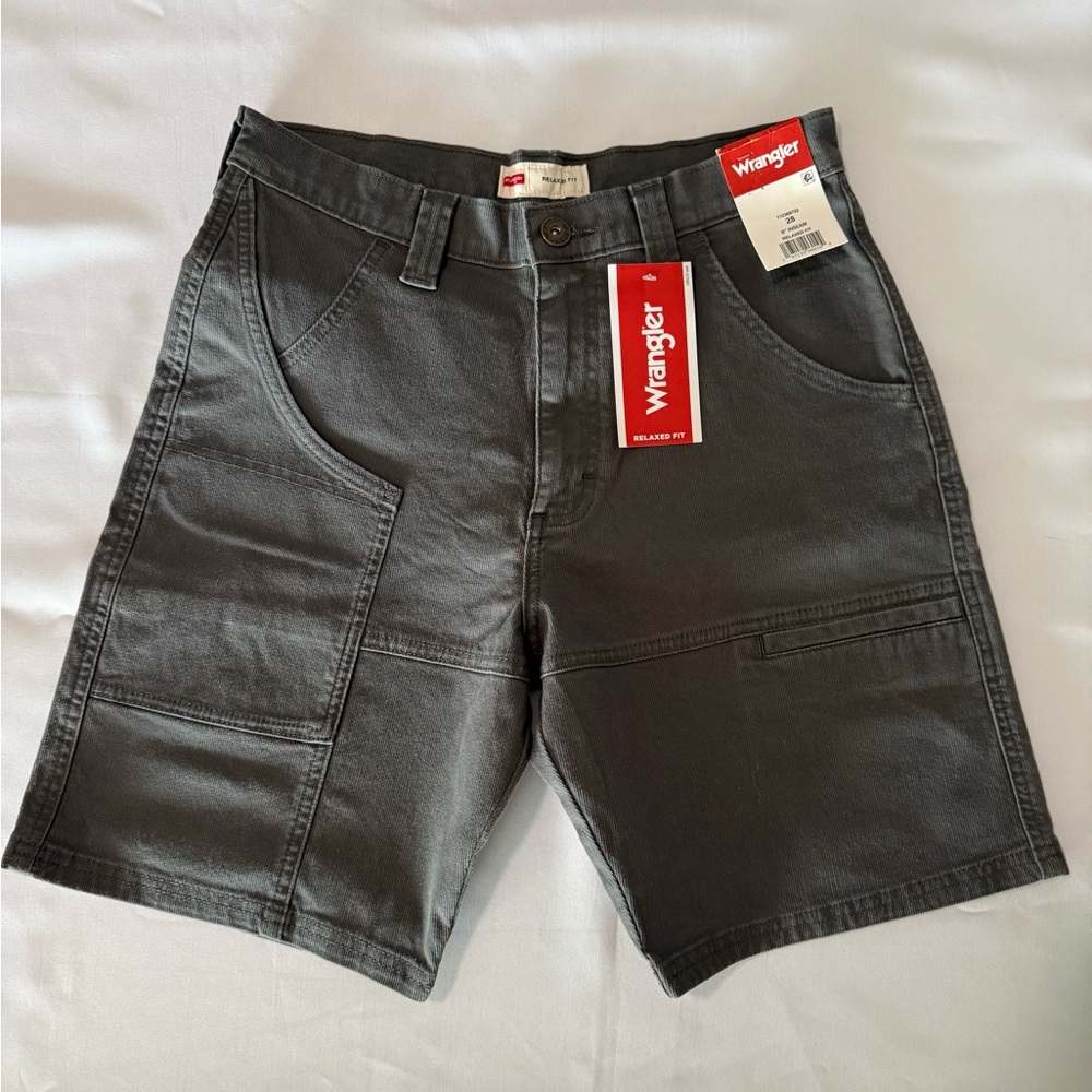 Wrangler Men's Charcoal Utility Cargo Shorts